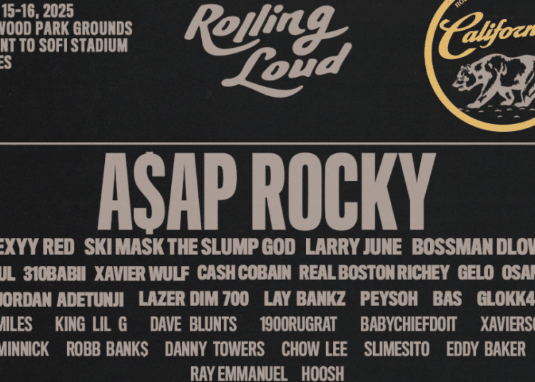 AAP Rocky, Playboi Carti, Peso Pluma Top Rolling Loud 2025 Cali Lineup